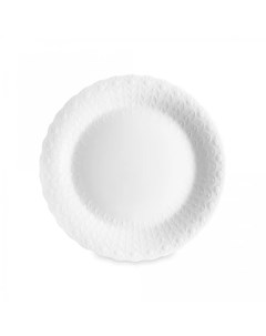 Тарелка закусочная Белый шелк 19 см фарфор костяной Narumi