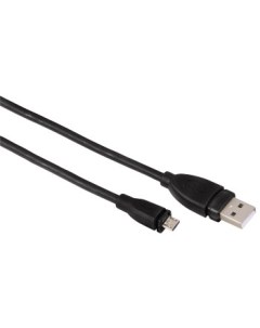 Кабель интерфейсный USB 2 0 AM micro B 00054587 0 75 м экранированный черный H 54587 Hama