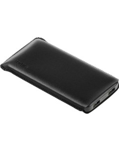 Аккумулятор внешний 001M Black RUS 10000mAh Type C 2 USB кожаный чехол черный Xiaomi