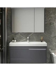 Комплект мебели для ванной Oglio 100 10032 подвесной Темно серый Ceruttispa