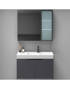 Комплект мебели для ванной Maiella 70 10037 подвесной Темно серый Ceruttispa