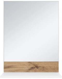 Зеркало 55x72 1 см белый глянец светлое дерево Адриана П Адр03055 01 Misty