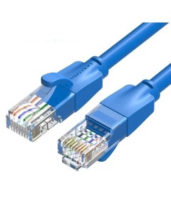 Сетевой кабель UTP cat 6 RJ45 2m Blue IBELH Vention