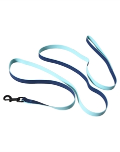 Поводок для собак Double color из биотана M 2,0х200см синий Foxie