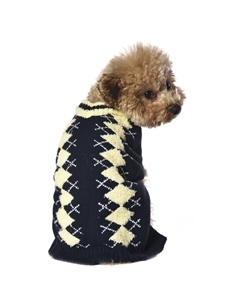 Свитер для собак Warmth and comfort M (длина спины 35см, обхват груди 44-48см) сине-желтый Foxie