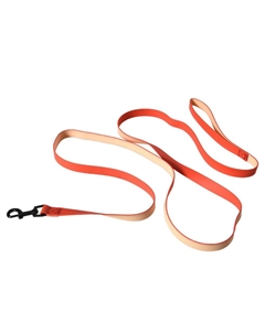 Поводок для собак Double color из биотана M 2,0х200см оранжевый Foxie