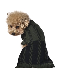 Свитер для собак Green geometry M (длина спины 35см, обхват груди 44-48см) зеленый Foxie