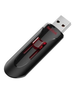 Флешка USB Cruzer Glide 256ГБ USB3 0 черный и красный Sandisk