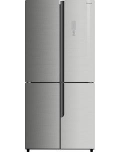 Холодильник Side by Side WCD 450 Inox Glass NoFrost Inverter Weissgauff