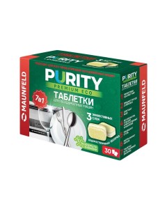 Средство для мытья посуды Purity Premium ECO all in 1 MDT30PE 30шт Maunfeld