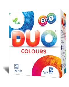 Концентрированный стиральный порошок для цветных и темных тканей Duo