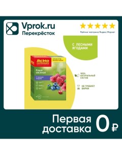 Каша Ясно солнышко Овсяная с лесными ягодами 6пак 45г Петербургский мк