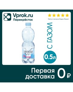 Вода Сенежская природная питьевая газированная 500мл Бобимэкс