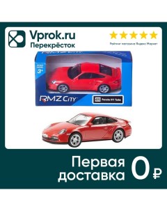 Игрушка RMZ City Машинка Porsche 911 turbo красная Uni-fortune toys industrial ltd