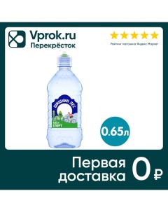 Вода Спорт питьевая негазированная 0 65л Шишкин лес
