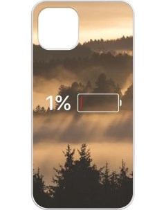 Чехол накладка Air для смартфона Apple iPhone 12 12 Pro термопластичный полиуретан TPU черный принт  Gresso
