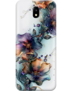 Силиконовый чехол на Samsung Galaxy J5 2017 с принтом Мистические цветы Gosso cases
