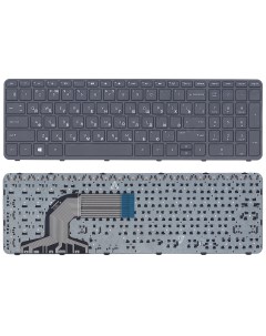 Клавиатура для ноутбука HP Pavilion 15 e черная с рамкой Nobrand