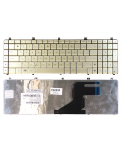 Клавиатура для ноутбука Asus N55 N55S N75 N75S серебристая Nobrand
