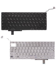 Клавиатура для ноутбука Macbook A1297 черная большой Enter Nobrand
