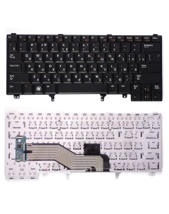 Клавиатура для ноутбука Dell Latitude E6320 E6420 E5420 черная без указателя Nobrand