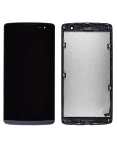 Дисплей с тачскрином для LG H314 H324 Leon черный с рамкой Оем