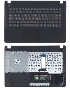 Клавиатура для ноутбука Asus X451 X451CA черная топ панель Nobrand