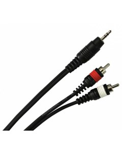 Кабель аудио 1xMini Jack 2xRCA YC 028 1 8 1 8m Stands and cables
