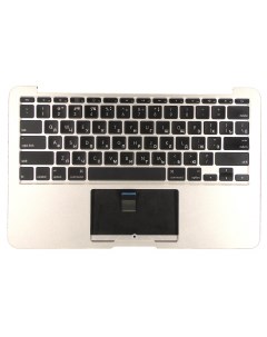 Клавиатура для ноутбука MacBook A1370 2010 черная без подсветки плоский ENTER топ панель Nobrand