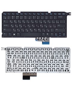 Клавиатура для ноутбука Dell Vosto14 5480R черная без рамки Nobrand