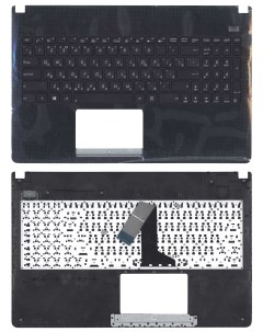 Клавиатура для ноутбука Asus X501A черная топ панель Nobrand