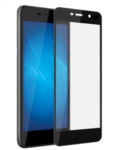 Защитное стекло на Huawei Y3 2017 Silk Screen 2 5D черный X-case