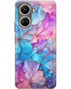 Силиконовый чехол на Huawei nova 10 SE с рисунком Цветочный витраж Gosso cases