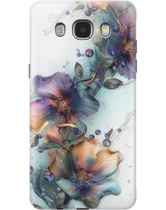 Силиконовый чехол на Samsung Galaxy J5 2016 с принтом Мистические цветы Gosso cases