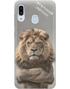 Силиконовый чехол на Samsung Galaxy A40 с принтом Зоопарк Gosso cases