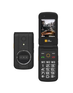 Мобильный телефон M8 Flip черный tel m8 flip Agm