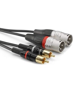 Кабель аудио 2xRCA 2xXLR HBP M2C2 0060 0 6m Sommer cable