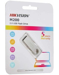 Флешка HS USB M200 STD 32G EN 32 ГБ серебристый Hikvision