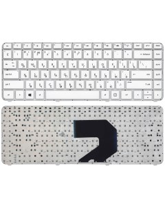 Клавиатура для ноутбука HP Pavilion G4 2000 белая без рамки Nobrand