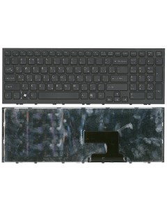 Клавиатура для ноутбука Sony Vaio VPC EH VPCEH черная с черной рамкой Nobrand