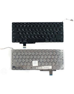 Клавиатура для ноутбука Macbook A1297 черная плоский Enter Nobrand
