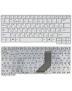 Клавиатура для ноутбука LG E200 E300 белая Nobrand