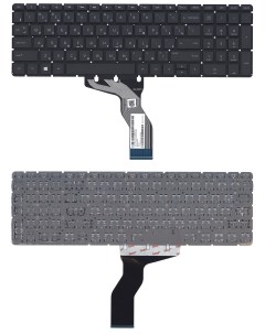 Клавиатура для ноутбука HP Pavilion 15 ab 15 ab000 15z ab100 черная с белой подсветкой Nobrand