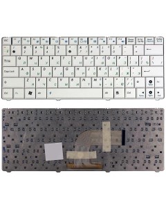 Клавиатура для ноутбука Asus Eee PC 1101 1101HA N10 N10E N10J белая Nobrand