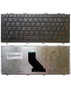 Клавиатура для ноутбука Toshiba mini NB200 NB300 NB305 серебристая Nobrand