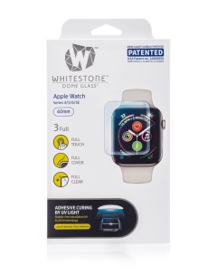Защитное стекло DOME для Apple Watch 4 5 40 мм Whitestone