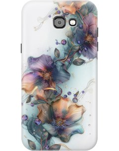 Силиконовый чехол на Samsung Galaxy A7 2017 с принтом Мистические цветы Gosso cases