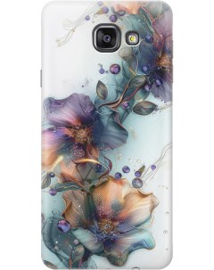 Силиконовый чехол на Samsung Galaxy A7 2016 с принтом Мистические цветы Gosso cases