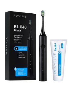 Электрическая зубная щетка RL 040 зубная паста черный Revyline