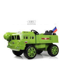 Детский электромобиль B111CP зеленый Rivertoys